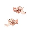 Crescent Moon Shaped Silver Ear Stud STS-5305